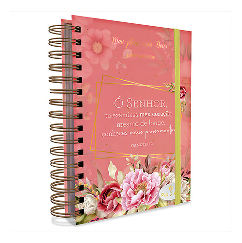 Planner Meu Plano Com Deus - Intimidade: Salmos 139: 1 - 2, De Vários Cooperadores. Única, Vol. Volume Único. Editorial Pão Diário, Capa Dura, Edição 1a Edição Em Português, 2024