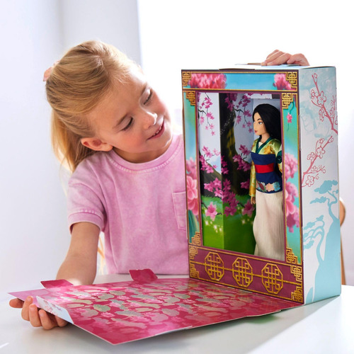 Boneca Mulan de 28 cm articulável para meninas