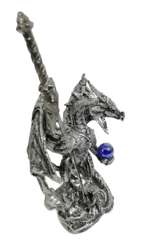 4 Figuras De Dragon Medieval Con Espada De Acero Inoxidable