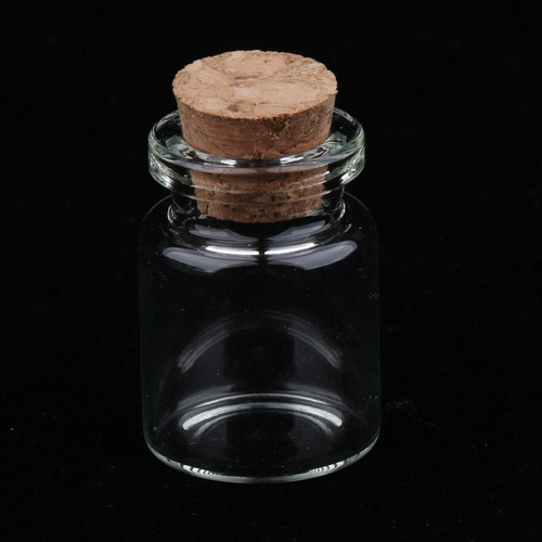 20 Tarros Para Botellas Pequeños Con Tapón De Corcho De 5 Ml