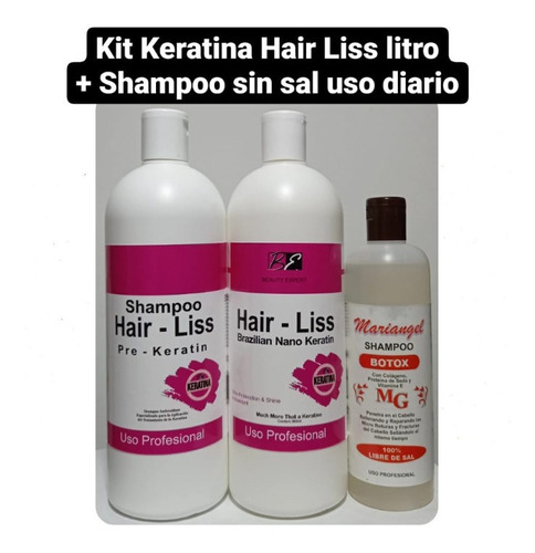 Keratina Hair Liss Lt + Shampoo - mL a $34