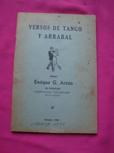 Versos De Tango Y Arrabal - Enrique G. Arzua