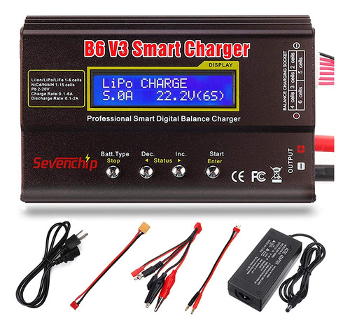 Icquanzx B6 V3 Lipo Cargador De Equilibrio Cargador Descarga