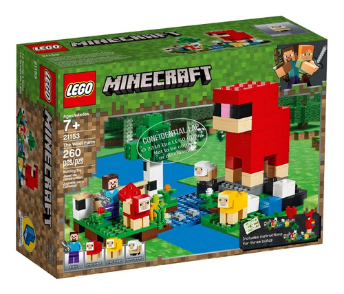 Lego Minecraft - La Granja De Lana - Art. 21153 -