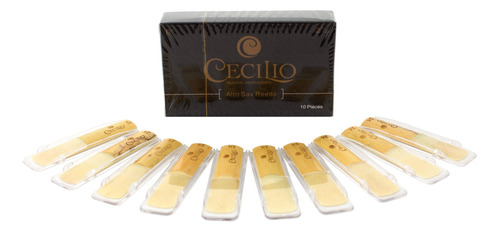 Cecilio Para Saxofn Alto, 10-pack Con Carcasa De Plstico Con