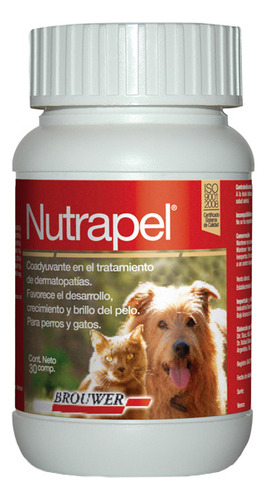 Nutrapel Suplemento Palatable Para Perros Y Gatos 30c