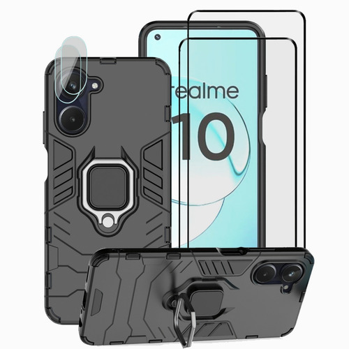 Funda Para Realme 10 Uso Rudo + 2 Micas + 2 Lentes