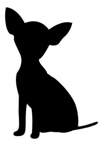 Stiker Calcomania Wrap Chihuahua Sit Para Coche Art9745 