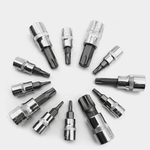 Juego De 13 Conectores Star Torx Bit T8-t70 H2-h14, Conector