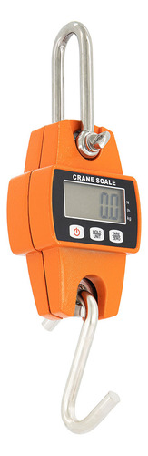 Bascula Colgante Industrial Digital 300kg Pesa Balanza Luz Capacidad máxima 300 kg Color Naranja