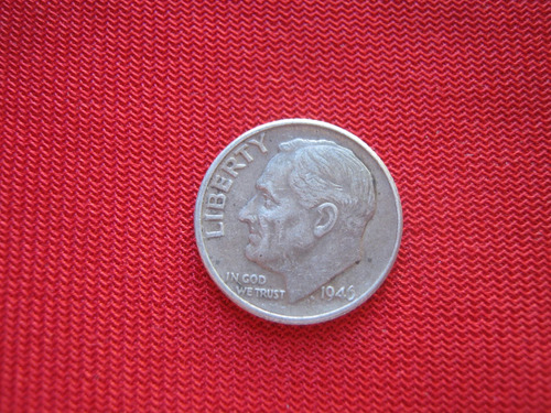 Usa 1 Dime 1946  Plata