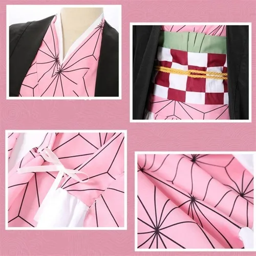 Kamado Nezuko Fantasia Cos Anime Adulto Infantil Conjunto
