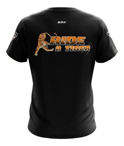 Imagem 2 de 3 de Camiseta Brk Motociclismo Triumph Ride A Tiger Com Fpu 50+