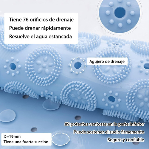 Practica Alfombra De Bañera Protector Tapete Ducha Drenaje