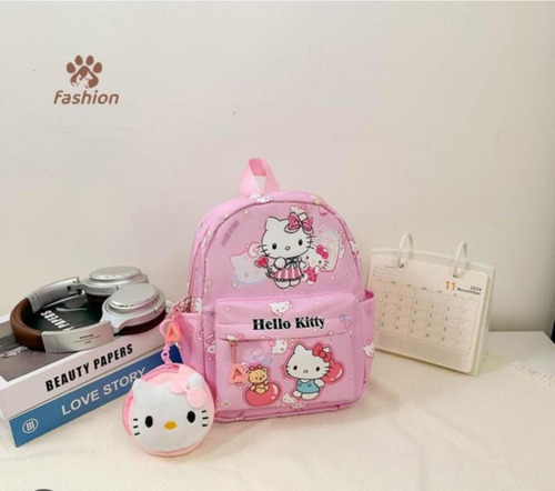 Mochila Hello Kitty Más Juego De Papelería Hello Kitty Rosa Hello Kitty