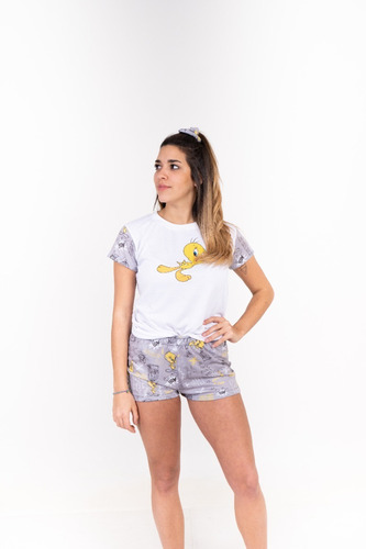 Solo Short Pijama Unisex Tweety Verano Sheep Sh209