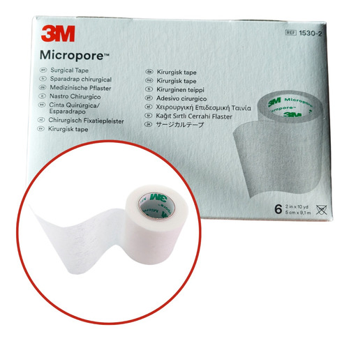 Cinta Hipoalergenica Microprosa Adhesiva 3m 1530-2 5cm