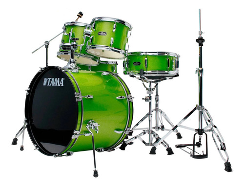 Bateria Tama Stagestar 20 Pol St50h5 5 - Nova! Cor Lime Green Sparkle