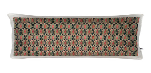 Cojín Block Print, 100x40 - Velvet Crudo - Tuyo Print