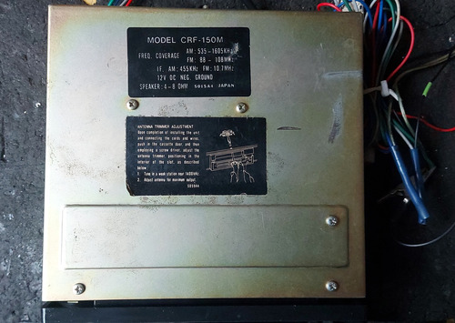Radio Toca Fitas Tkr Crf150m Original Cara Preta Vw Gm Ford (Usado)