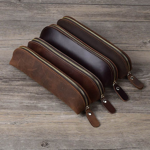 Estuche Para Bolígrafos De Piel De Vacuno Para Guardar Bolíg