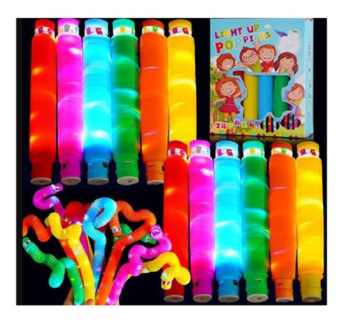 Tubos Extensibles Didácticos X1 Unidad Colores Encastrables