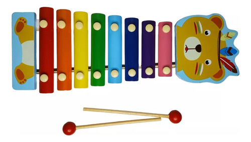 Piano Xilófono Infantil Grande Juguete Marimba Madera Animal