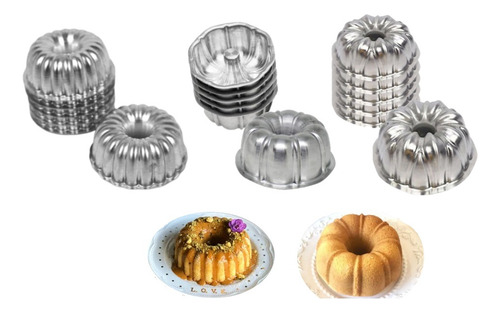 Mini Forma Decorada Forminha Gomada Kit Com 6 Unidades