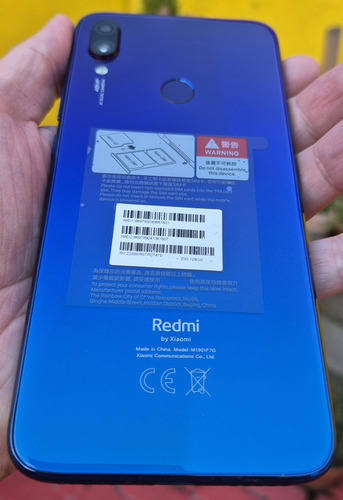 Celular Xiaomi Note 7 _ram 4gb Rom 128gb Azul (Usado)