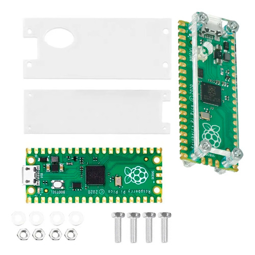 Raspberry Pi Pico Rp2040 Micro Usb Dual Core M0 + Case Protector Acrilico Tecneu