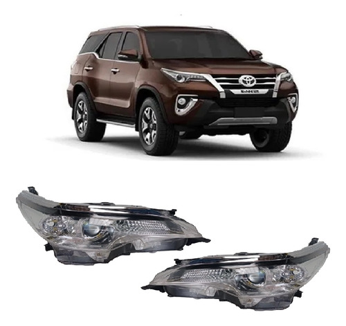 Par Farol Hilux Sw4 2016 A 2020 Eletrico Sem Led Tyc