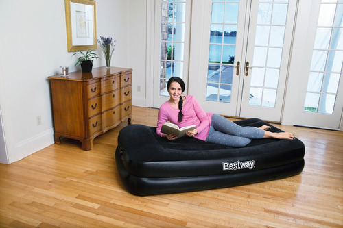 Colchon Inflable 1 Plaza + Inflador Eléctrico Bestway LG