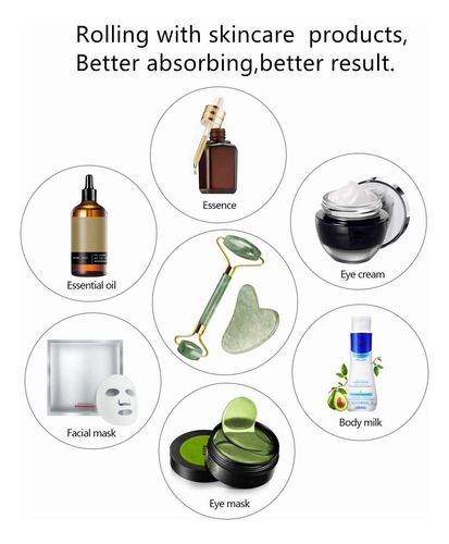 Jade Roller Y Gua Sha Set Ysrisny Para Rostro Antienvejecimi