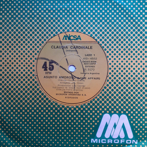Vinilo Simple - Claudia Cardinale (asunto Amoroso) (Usado)