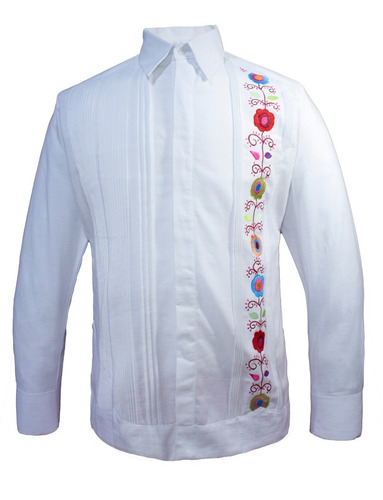 Guayabera Bordada Modelo Celestún