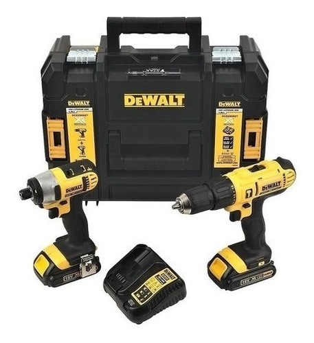 Kit Parafusadeira +chave De Impacto 20v 1/4 Dck222d2t Dewalt