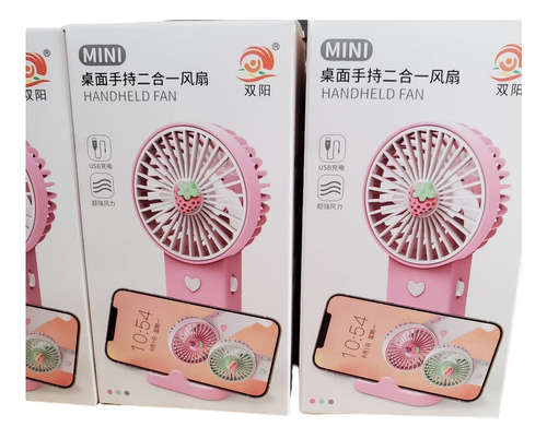 Remate Kit 3 Mini Ventilador Portátil Recargable Usb Mayoreo