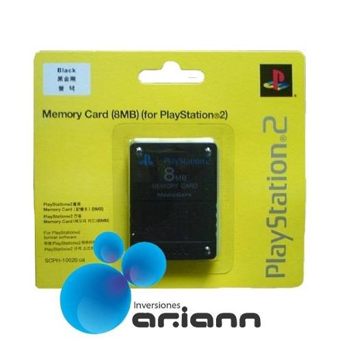 Memory Card Playstation 2 Y Ps2 Slim 8mb Tarjeta De Memoria