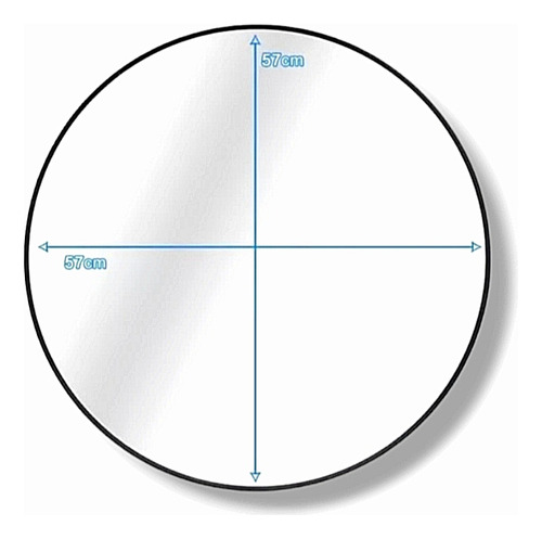 Espejo Circular De 60cm Con Gancho