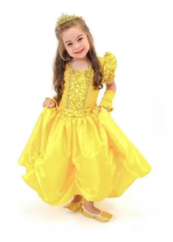 Linda Fantasia - Vestido Infantil - Cinderela - Princesas - Luxo - Tamanho  4, Roupa Infantil para Menina Nunca Usado 57145405