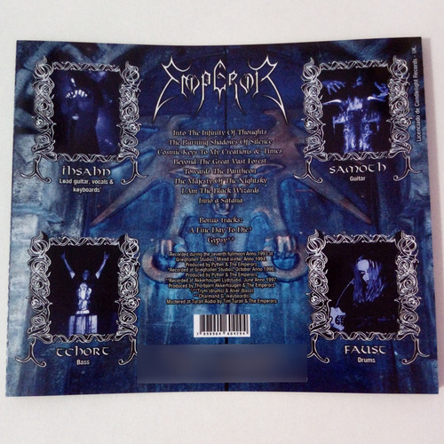 Cd Emperor - In The Nightside Eclipse (Usado)