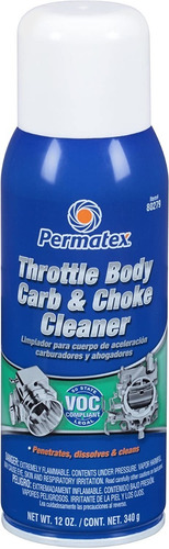 Limpiador Cuerpo Aceleracion Carburador Permatex Lata 340 Gr