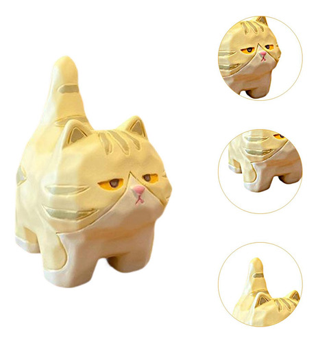 4 Figuras De Gato, Figurita De Gatito, 4,8 Cm X 3,3 Cm X 5