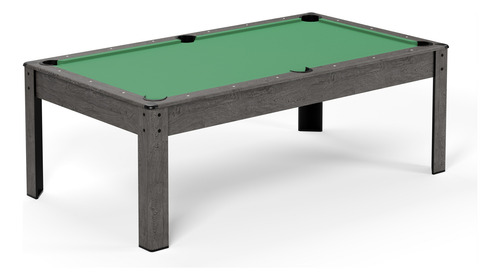 Mesa De Billar Pool Convertible A Comedor De Lujo Xl Gris