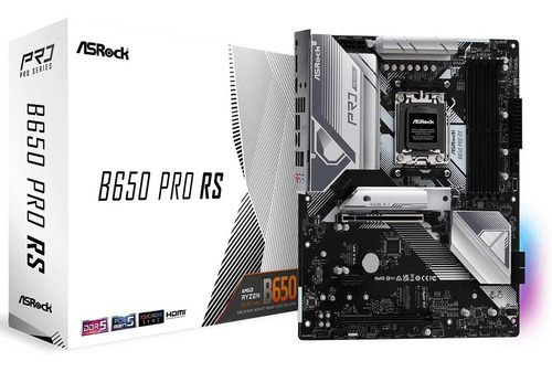 Tarjeta Madre Asrock B650 Pro Rs Amd Ryzen 7000 Ddr5 Rgb Color Negro