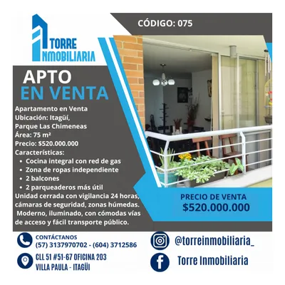 Apartamento en venta