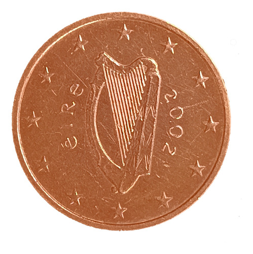 Irlanda 5 Cents 2002 Excelente Km 34 Arpa