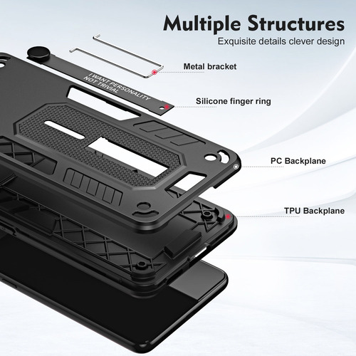 Hefu Funda De Teléfono Finger Loop For Oppo A79 5g