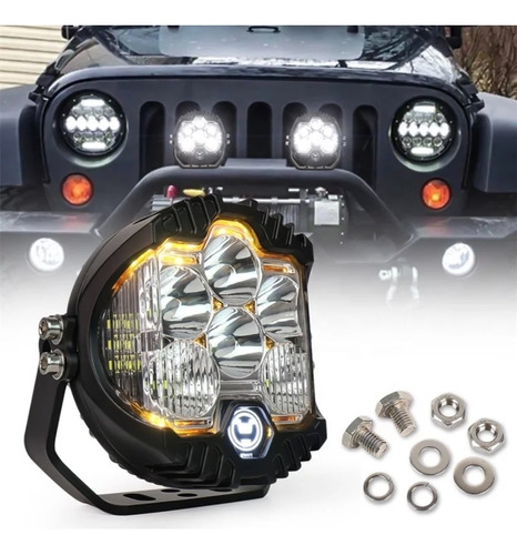 Faro Led Tipo Baja 5 Pulgadas Sun Off Road 55w **1 Pieza**