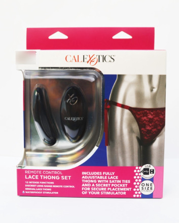 Calextics Juego De Tanga De Encaje Con Control Remoto